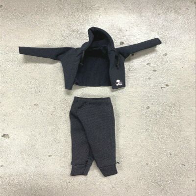 1/12 Scale Miniature Custom Handmade Fabric Hoodie Sweatpants for SH Figuarts Figma 6 inch Action Figure