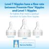 Dr. Brown's Natural Flow Baby Bottle Nipple Level T - Newborn, Slower Flow - 6pk - 0m+ view 2