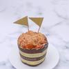15Pcs Cupcake Toppers Small Triangle Flag Glitter Cake Topper Fruit Pick Toothpick for Party Birthday Wedding New Year Christmas Decoration (Golden) view 2