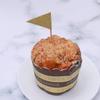 15Pcs Cupcake Toppers Small Triangle Flag Glitter Cake Topper Fruit Pick Toothpick for Party Birthday Wedding New Year Christmas Decoration (Golden) view 4
