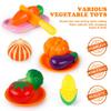 D-FantiX Play Kitchen Accessories, Kids Play Pots and Pans Playset with Mini Stainless Steel Pretend Play Cooking Toys, Cookware Utensils, Apron and Chef Hat, Cutting Food for Toddler Boys Girls view 3