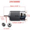 2 Pcs 24V 30000RPM Children's Powered Wheel Electric Motor,24 Volt Motor Drive Engine Accessory for Car Children Ride on Toys Replacement Parts view 2