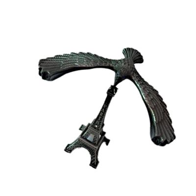 LIOOBO Alloy Gravity Balance Toy Balance Bird Ornament Eiffel Tower Tabletop Decoration Gift for Friends Kid Bronze Beak Balancing Bird