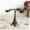LIOOBO Alloy Gravity Balance Toy Balance Bird Ornament Eiffel Tower Tabletop Decoration Gift for Friends Kid Bronze Beak Balancing Bird view 4