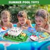Toy Boat Bath Toys for Toddlers with 4 Mini Car Toys and 4 Bath Boat Squirters, Kids Ferry Boat for Bathtub Bathroom Pool Beach Toys view 3