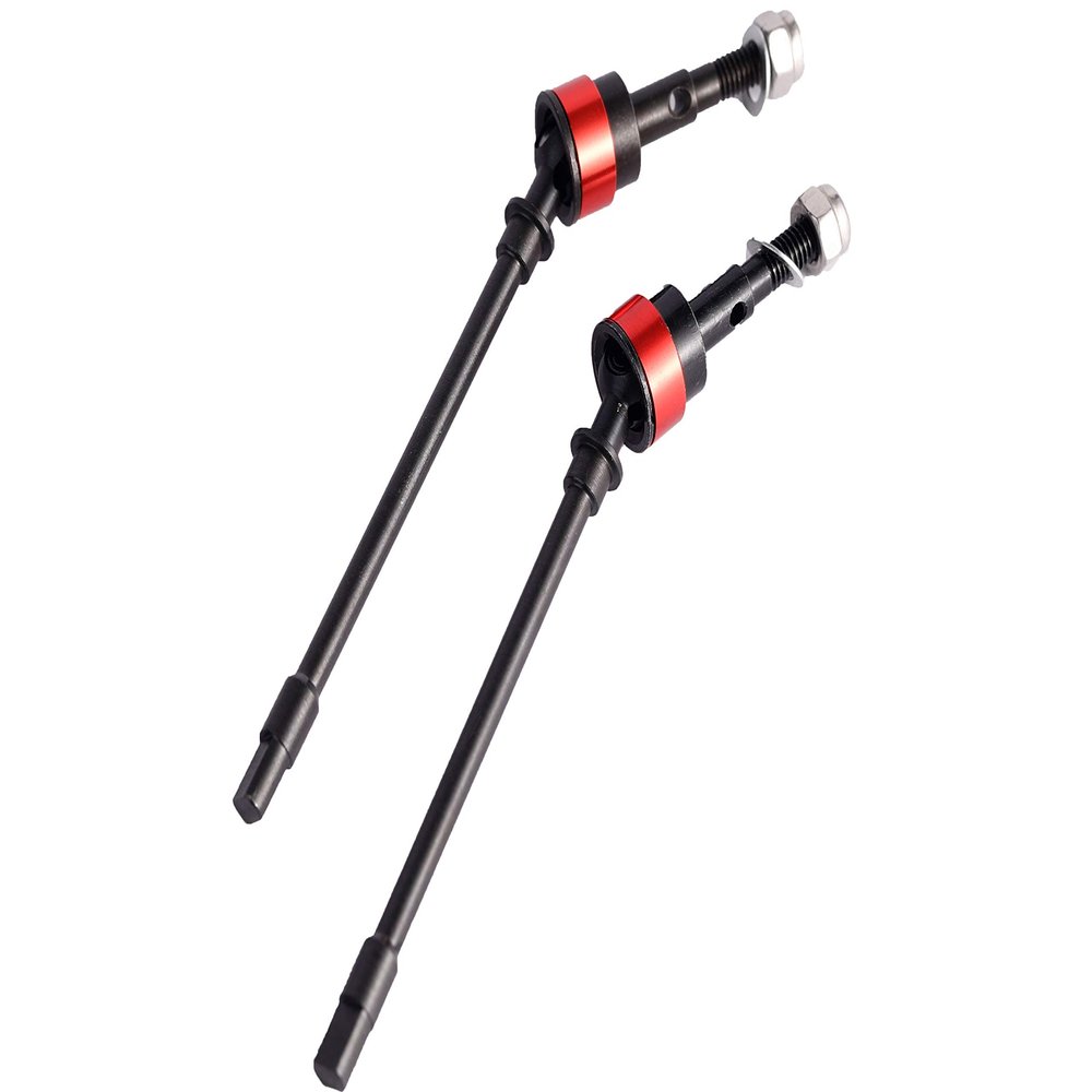 RZXYL Steel Front CVD Drive Shafts for 1/10 Axial SCX10 RC Crawler (Front Axle)