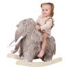 labebe - Plush Rocking Horse, Mammoth Rocker, Stuffed Rocker Toy for Child 1-3 Year Old, Kid Ride On Toy Wooden, Rocking Animal for Infant/Toddler Girl&Boy, Nursery Birthday Gift view 1