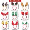 Aneco 9 Styles Reindeer Headband Antlers Headband Christmas Party Costume Head Boppers for Party Favor, 9 Pack view 2