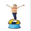 GONGE Body Wheel Set - Balance and Coordination Equipment for Active Play - Large and Small Wheels for All Ages - Safe and Engaging Design view 1