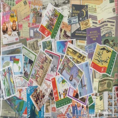 Vanuatu 100 Various Stamps (Stamps for Collectors)