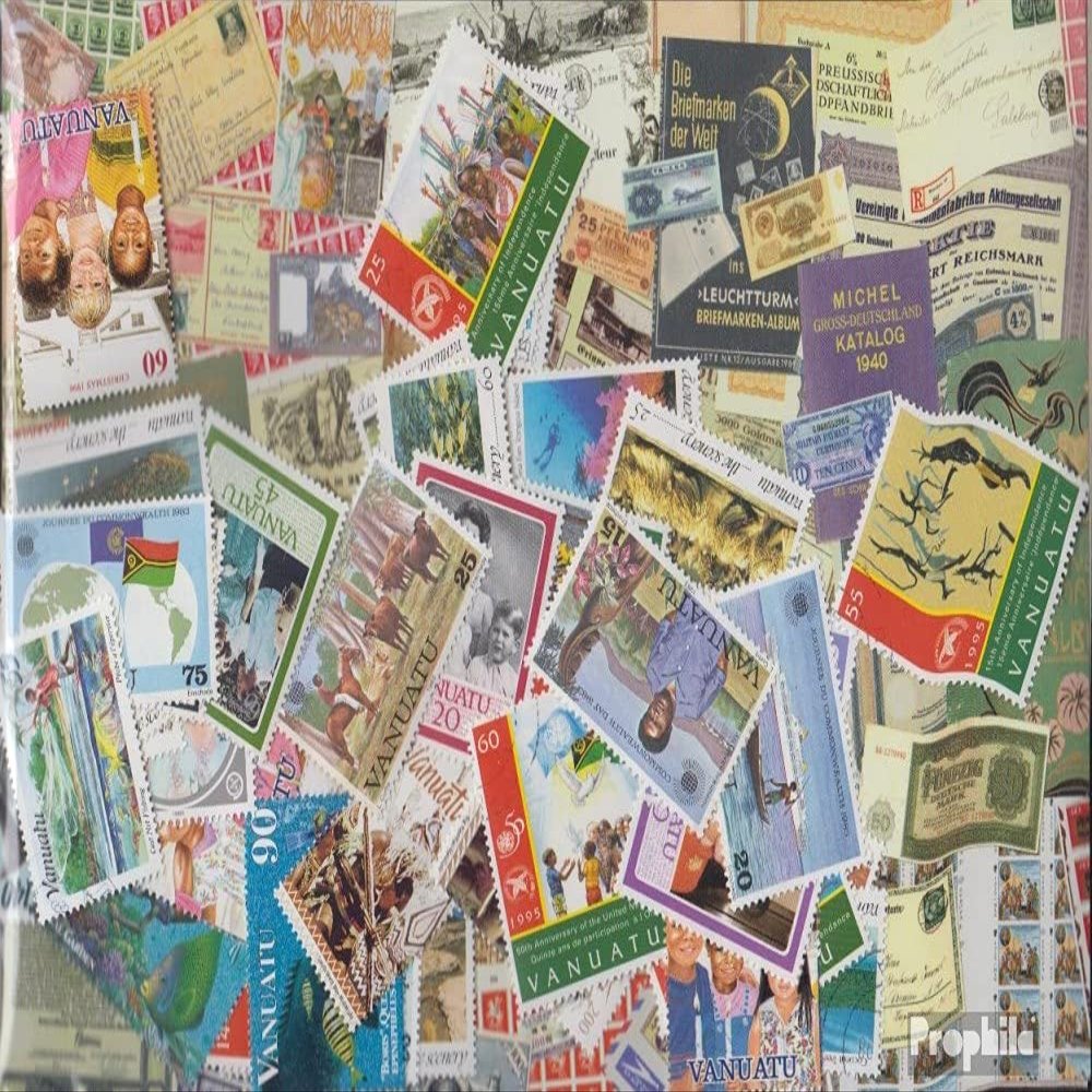 Vanuatu 100 Various Stamps (Stamps for Collectors)