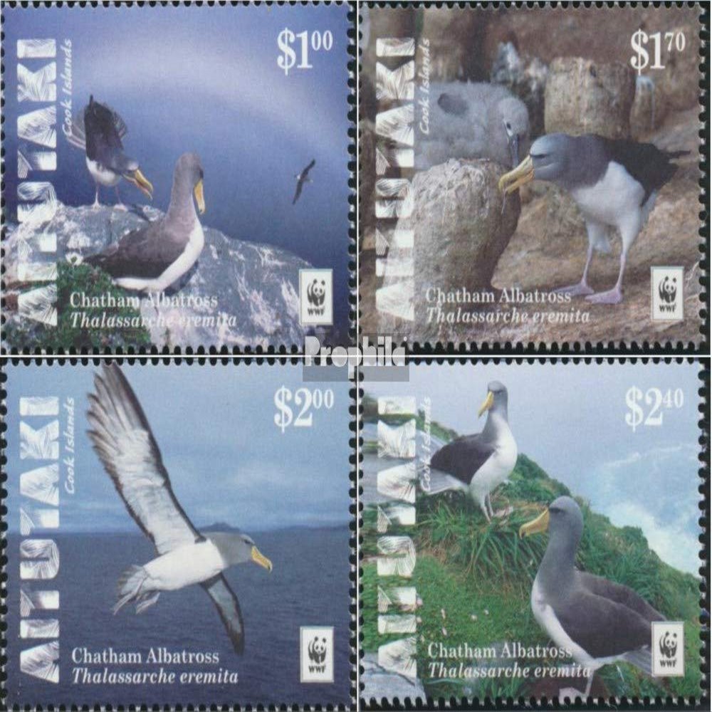 Aitutaki 966-969 (Complete.Issue.) unmounted Mint/Never hinged ** MNH 2016 Chatham-Albatros (Stamps for Collectors) Birds