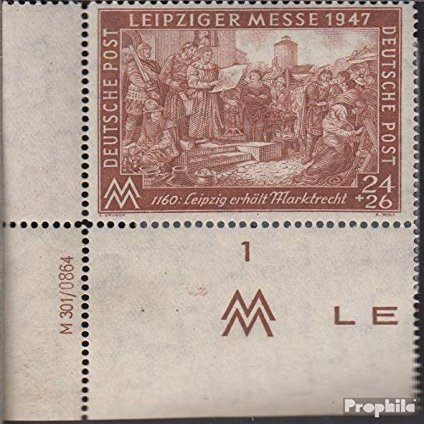 Allied cast.-Community.Issue. 941I D DV with Publication info linienzhnung 13 1/4 unmounted Mint/Never hinged ** MNH 1947 Leipzig Fair (Stamps for Collectors)