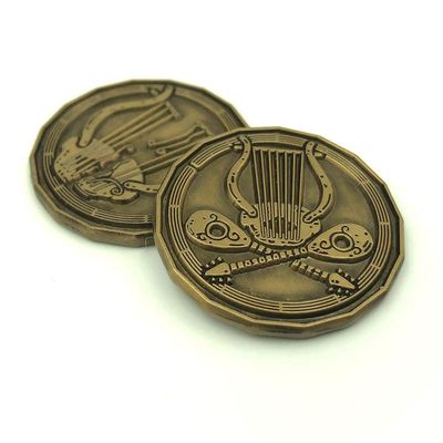 Dice Dungeons Bard Character Coin Miniature Pack (Gold 10 Pack)