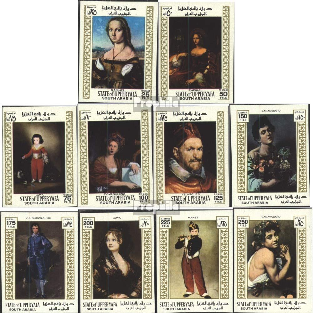 Aden - Upper Yafa 62B-71B (Complete.Issue.) ungezhnte Stamps 1967 Paintings - Old Master (Stamps for Collectors) Painting