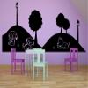 Cute Dog Park Play Friends Puppy Animal Dogs Animals Wall Sticker Art Decal for Girls Boys Room Bedroom Nursery Kindergarten House Fun Home Decor Stickers Wall Art Vinyl Decoration Size (8x10 inch) view 2