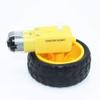 10 set Deceleration DC motor + supporting wheels a/smart car chassis motor/robot car wheels Gear Motor with Wheel view 2