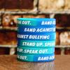300 Youth Band Against Bullying Wristbands - Stand Up. Speak Out. Silicone Braceletss view 2
