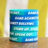 300 Youth Band Against Bullying Wristbands - Stand Up. Speak Out. Silicone Braceletss view 3