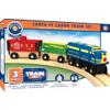 MasterPieces Wood Train Sets - Lionel Santa Fe Cargo 3 Piece Train Set - Officially Licensed Toddler & Kids Toy view 1