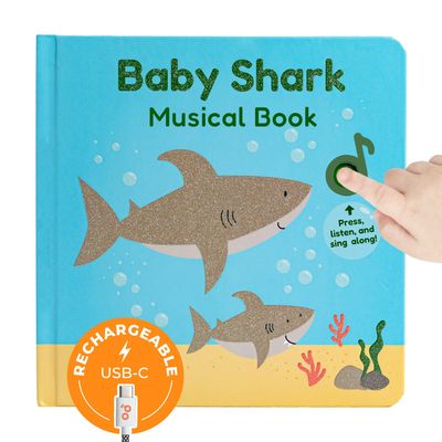Cali's Books Baby Shark Music Book for Toddlers 1-3 Years Old - Animal Songs Musical Books, Interactive Baby Sound Book, Singing Toy for Children Girls, Learning Song Toys for Toddler Boys