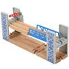 Z MAYABBO Wooden Train Set Accessories Wood Railway Bridge for Railroad Tracks, 2-Level Overpass Compatible for All Railway Tracks System view 1