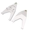 2PCS Front Lower Control Arm, Alloy RC Swing Arm Pull Rod Link Fit for UDR RC Truck Model Accessories (Silver) Udr Arms Udr Body Shell view 1