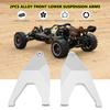 2PCS Front Lower Control Arm, Alloy RC Swing Arm Pull Rod Link Fit for UDR RC Truck Model Accessories (Silver) Udr Arms Udr Body Shell view 2