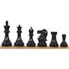 ROYAL CHESS MALL Professional Staunton Chess Pieces Only Chess Set, Ebonized Boxwood Wooden Chess Set, 3.6-in King, Tournament Chess Set, Weighted Chess Pieces (2.2 lbs) view 3