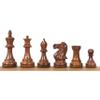3.6" Professional Staunton Chess Pieces Only Set - Golden Rosewood - Weighted Chessmen - Chess view 3