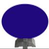 Playezze Felt Poker Table Cover fits Oval/Round Table with Leaf Insert - Made to Order in USA (Blue, 48 by 78 inch Oval) view 1