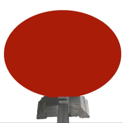 Felt Poker table cover fits oval / round table with leaf insert - made to order by Playezze in USA (ruby red, 48 by 78 inch oval)