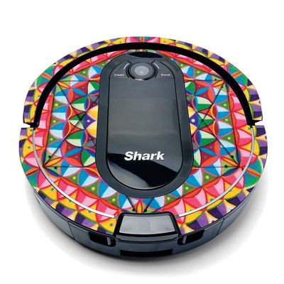 MightySkins Compatible with Shark Iq Robot - Rainbow Kaleidoscope | Protective, Durable, and Unique Vinyl Decal Wrap Cover | Easy to Apply, Remove, and Change Styles | Made in The USA