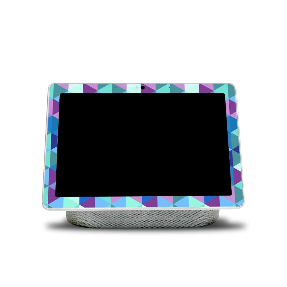MightySkins Compatible with Google Nest Hub Max - Purple Kaleidoscope | Protective, Durable, and Unique Vinyl Decal Wrap Cover | Easy to Apply, Remove, and Change Styles | Made in The USA