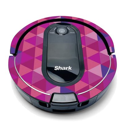 MightySkins Compatible with Shark Iq Robot Top Only Coverage - Pink Kaleidoscope | Protective, Durable, and Unique Vinyl Decal Wrap Cover | Easy to Apply, Remove, and Change Styles | Made in The USA