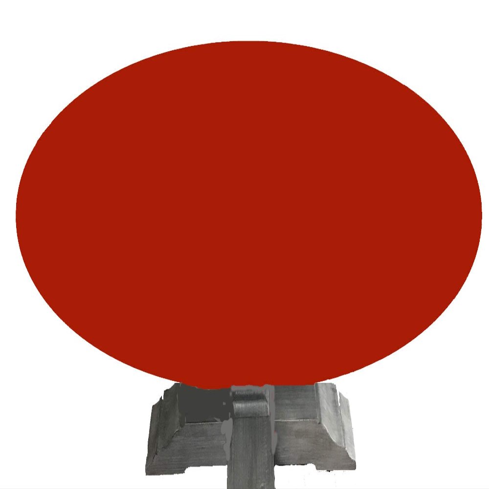 Playezze Felt Poker Table Cover fits Oval/Round Table with Leaf Insert - Made to Order in USA (Ruby red, 42 by 60 inch Oval)