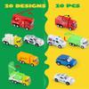 JOYIN 20PCS Die Cast Pull Back Cars, Metal Toy Cars, Car Toys Bulk, Vehicle Set for Toddlers, Kids Party Favors, Cake Toppers, Stocking Stuffers, Race Cars Toys for Boys, Christmas Grandkids Gifts view 2