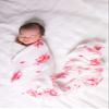 Malabar Baby Certified Organic Swaddle Blanket Set | Luxurious Cotton Muslin Blankets for Girls & Boys | Baby Receiving Swaddles for Newborns & Infants | Unique Gifts, 2 Pack (Enchanted Garden) view 4