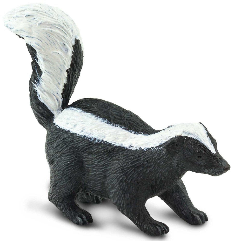 Safari Ltd. Striped Skunk Figurine - Realistic 2.5" Plastic Model Figure - Educational Toy for Boys, Girls & Kids Ages 3+