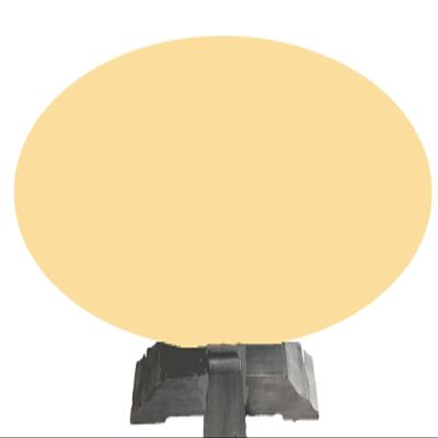 Felt Poker table cover fits oval / round table with leaf insert - made to order by Playezze in USA (tan beige, 42 by 78 inch oval)