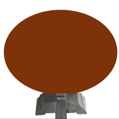 Felt Poker table cover fits oval / round table with leaf insert - made to order by Playezze in USA (brown, 38 by 60 inch oval)