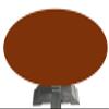 Felt Poker table cover fits oval / round table with leaf insert - made to order by Playezze in USA (brown, 42 by 78 inch oval) view 1