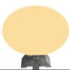 Felt Poker table cover fits oval / round table with leaf insert - made to order by Playezze in USA (tan beige, 48 by 66 inch oval) view 1