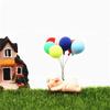 EatingBiting 8 Pack 1:12 Dollhouse Miniature Furniture Accessories Colorful Simulated Balloons Handcraft Ornaments Doll House Furniture Miniature Garden DIY Landscape Accessory view 3