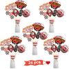60 Pieces Casino Centerpiece Sticks Decorations Las Vegas Party Table Toppers Decorations Casino Cupcake Toppers Bulk Food Decoration for Night Adult Birthday Themed Party Supplies(Las Vegas) view 1