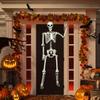 Giantex 5.4 Ft Halloween Skeleton, Life Size Realistic Human Bones, PP Material, Seven Adjustable Joints, Can be Suspended from Ceiling, Halloween Skeleton Decor Suitable for Prank Themes view 2
