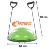 FMYBB70E Fitness Balance Ball (Diameter 60 cm) ABS VC Gymball Training Board Half Ball Dome Balance Resistance Strength Core (Green) view 4