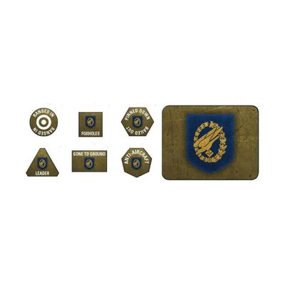 Flames of War: Late War: German: Fallschirmjager Tokens (x20) & Objectives (GE907)