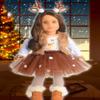 Sweet Dolly 18 Inches Doll Clothes Christmas Deer Costume Tutu Dress fits 18 Inch Doll view 4