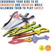 Liberty Imports 12 Pack Foam Swords and Shields Playset, Medieval Combat Ninja Warrior Weapons Costume Role Play Accessories for Kids Party Favors view 2